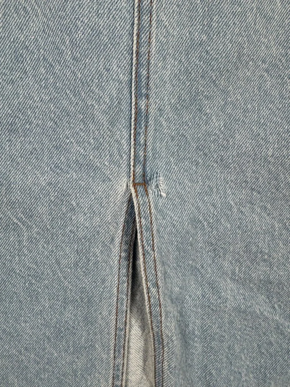 Derek Lam 10 Crosby Denim Maxi Midi Skirt Sz 27 Light Wash Cotton - Picture 4 of 9